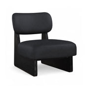 Vetra Vegan Leather Upholstered Chair in Black - 33020Black