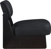 Vetra Vegan Leather Upholstered Chair in Black - 33020Black