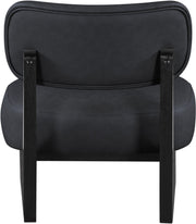 Vetra Vegan Leather Upholstered Chair in Black - 33020Black