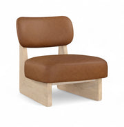 Vetra Vegan Leather Upholstered Chair in Cognac - 33018Cognac