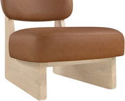 Vetra Vegan Leather Upholstered Chair in Cognac - 33018Cognac