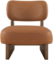 Vetra Vegan Leather Upholstered Chair in Cognac - 33019Cognac
