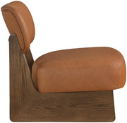 Vetra Vegan Leather Upholstered Chair in Cognac - 33019Cognac