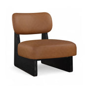 Vetra Vegan Leather Upholstered Chair in Cognac - 33020Cognac