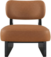 Vetra Vegan Leather Upholstered Chair in Cognac - 33020Cognac