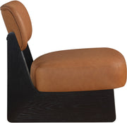 Vetra Vegan Leather Upholstered Chair in Cognac - 33020Cognac