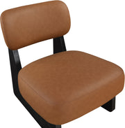 Vetra Vegan Leather Upholstered Chair in Cognac - 33020Cognac