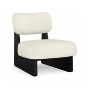 Vetra Vegan Leather Upholstered Chair in Cream - 33020Cream
