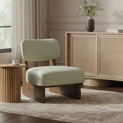 Vetra Vegan Leather Upholstered Chair in Mint - 33019Mint