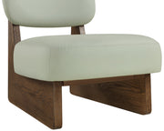 Vetra Vegan Leather Upholstered Chair in Mint - 33019Mint