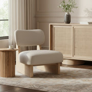 Vetra Vegan Leather Upholstered Chair in Taupe - 33018Taupe