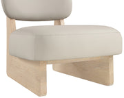 Vetra Vegan Leather Upholstered Chair in Taupe - 33018Taupe