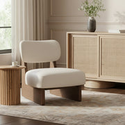 Vetra Vegan Leather Upholstered Chair in Taupe - 33019Taupe