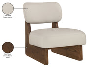 Vetra Vegan Leather Upholstered Chair in Taupe - 33019Taupe