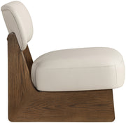 Vetra Vegan Leather Upholstered Chair in Taupe - 33019Taupe