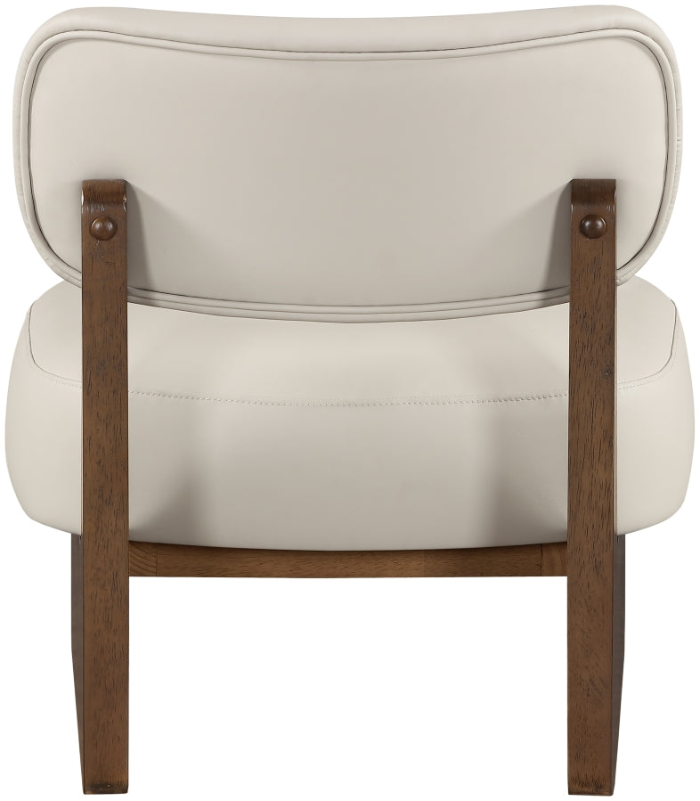 Vetra Vegan Leather Upholstered Chair in Taupe - 33019Taupe