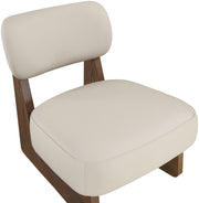 Vetra Vegan Leather Upholstered Chair in Taupe - 33019Taupe