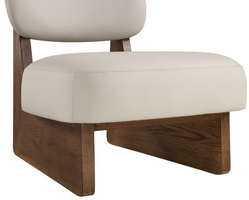 Vetra Vegan Leather Upholstered Chair in Taupe - 33019Taupe