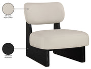 Vetra Vegan Leather Upholstered Chair in Taupe - 33020Taupe