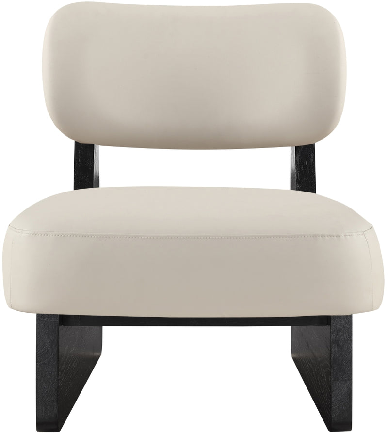 Vetra Vegan Leather Upholstered Chair in Taupe - 33020Taupe