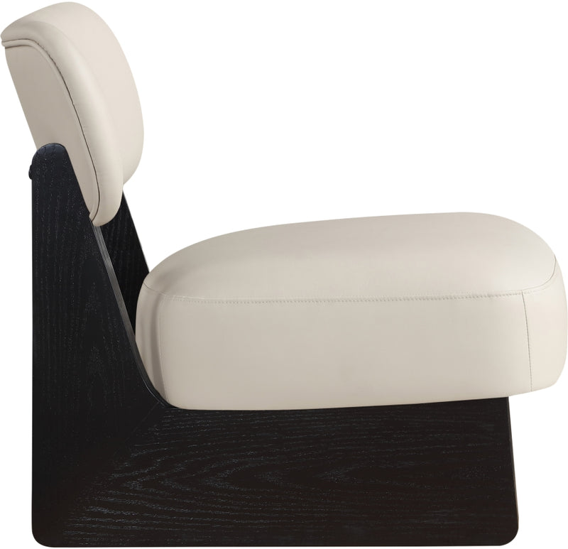 Vetra Vegan Leather Upholstered Chair in Taupe - 33020Taupe
