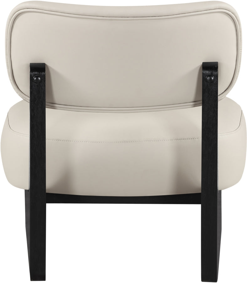 Vetra Vegan Leather Upholstered Chair in Taupe - 33020Taupe