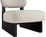 Vetra Vegan Leather Upholstered Chair in Taupe - 33020Taupe