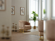 Veyron 3-pieces (Sofa & Loveseat & Chair) Livingroom Set in Cream - Grey - 200-SIM-VEY-STAR245-STAR553-321