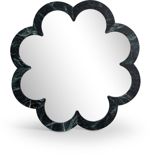 Vicenza Genuine Marble Frame Mirror in Green - 66088Green-M