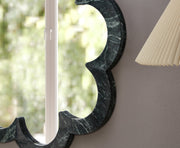 Vicenza Genuine Marble Frame Mirror in Green - 66088Green-M