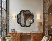 Vicenza Genuine Marble Frame Mirror in Green - 66088Green-M