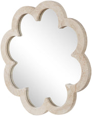 Vicenza Genuine Travertine Frame Mirror in Natural - 66089Travertine-M