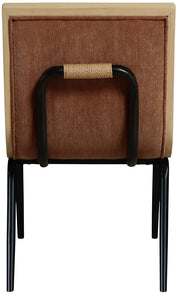 Viceroy Fabric Upholstered Dining Chair in Cognac, Set of 2 - 11098Cognac-C