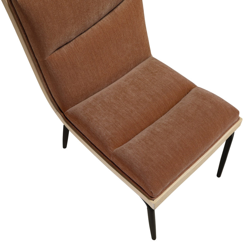 Viceroy Fabric Upholstered Dining Chair in Cognac, Set of 2 - 11098Cognac-C