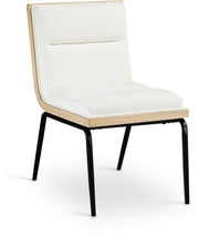 Viceroy Fabric Upholstered Dining Chair in Cream, Set of 2 - 11098Cream-C