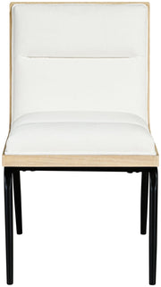 Viceroy Fabric Upholstered Dining Chair in Cream, Set of 2 - 11098Cream-C