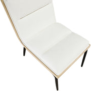 Viceroy Fabric Upholstered Dining Chair in Cream, Set of 2 - 11098Cream-C