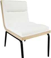 Viceroy Fabric Upholstered Dining Chair in Cream, Set of 2 - 11098Cream-C
