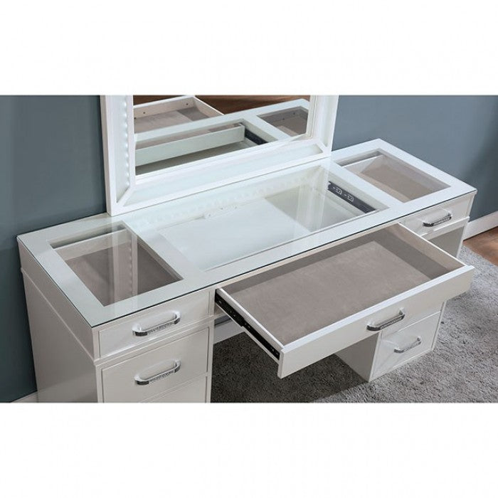 Vickie White Vanity Set - FOA-DK5684WH-PK