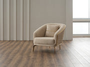 Victoria 3-pieces (Sofa & Loveseat & Chair) Livingroom Set Cream in Cream - 101-VIC-GIR03-321
