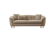 Victoria 3-pieces (Sofa & Loveseat & Chair) Livingroom Set Cream in Cream - 101-VIC-GIR03-321