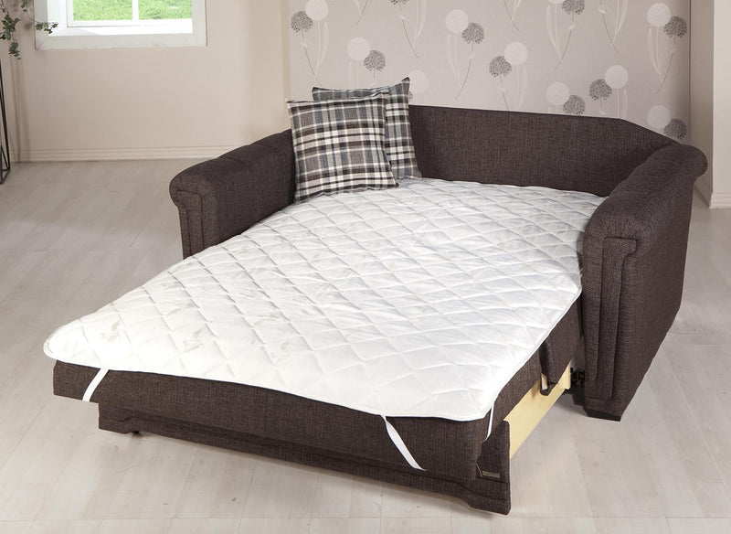 Victoria Love Seat Slpr (Andre Dark Brown) 3 Pieces - Gate FurnitureLoveseat