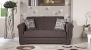 Victoria Love Seat Slpr (Andre Dark Brown) 3 Pieces - Gate FurnitureLoveseat