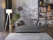Victoria Love Seat (Valencia Gray) 3 Pieces - Gate FurnitureLoveseat