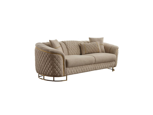Victoria Stationary Sofa Cream in Cream - 101-VIC-GIR03-3