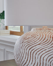 Vien Distressed White Table Lamp - L100894