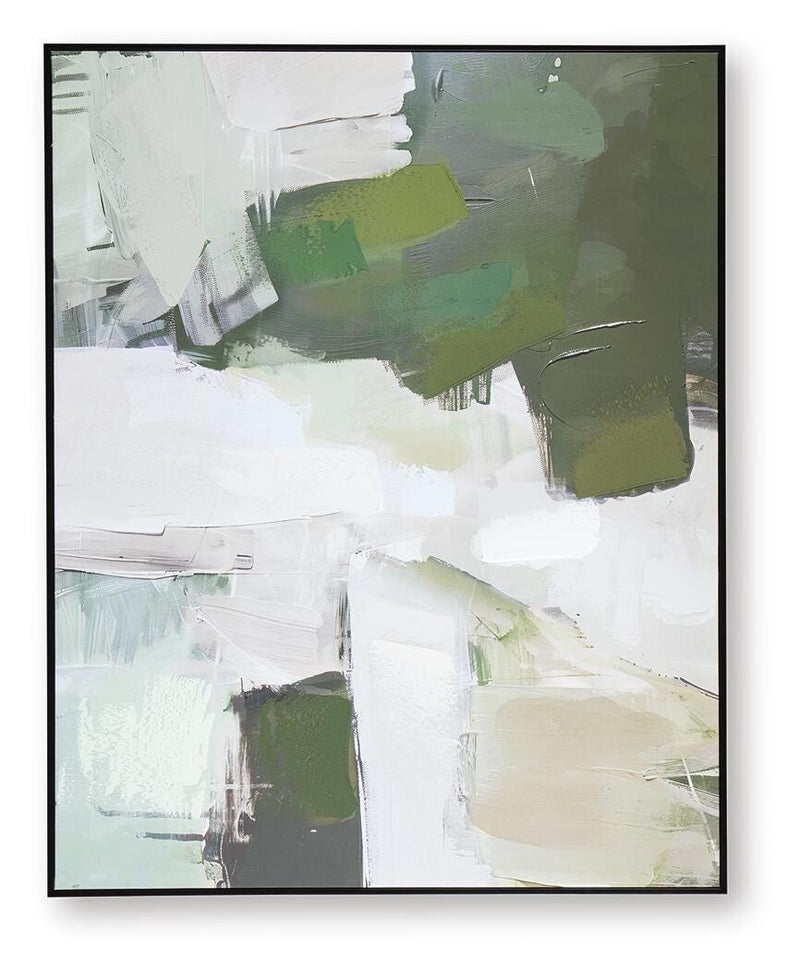 Vinick Green/Gray/White Wall Art - A8000459