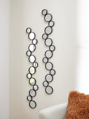Vinler Black Accent Mirror Set (Set of 2) - A8010353