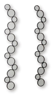 Vinler Black Accent Mirror Set (Set of 2) - A8010353