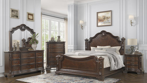 Vintage Queen 4 Pc Bedroom Set in Walnut - Vintage Queen 4 Pc Bedroom Set in Walnut